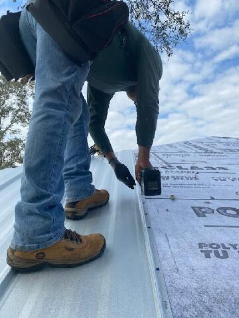 Roofing installation, old roof tear-off, replace with new roof shingles